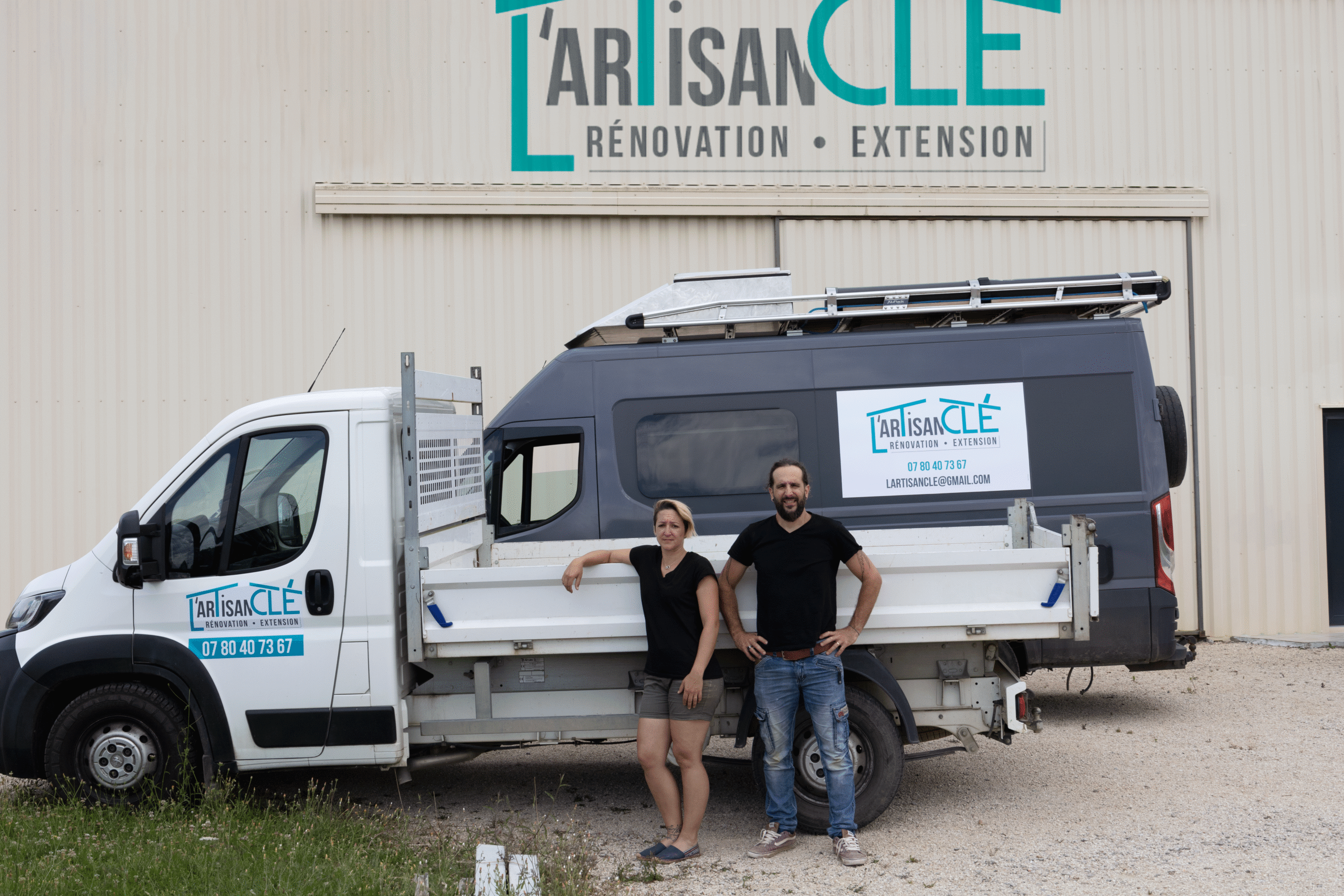L'équipe de l'Artisan Clé, entreprise de BTP à Vaissac